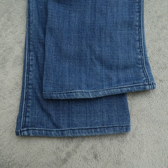 7 For All Mankind Jeans Women's 25 Low-Rise Skinny Bootcut 29" Inseam Distressed - Picture 15 of 16